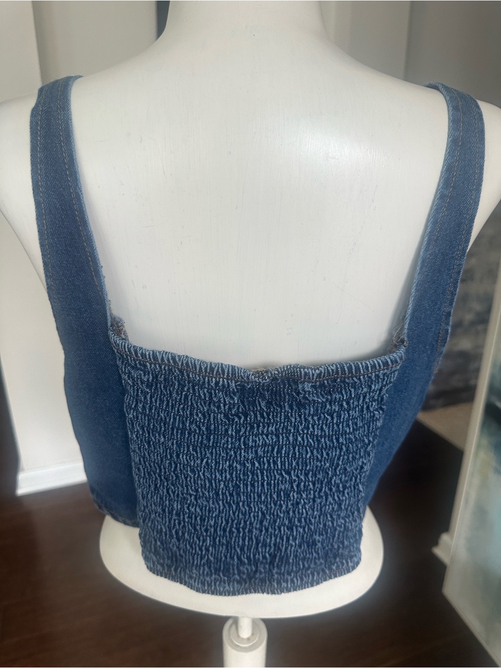 Lone Star Denim Western Corset Top L - Picture 3 of 4